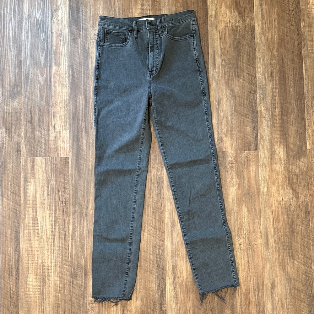 Madewell Stovepipe Distressed Jeans